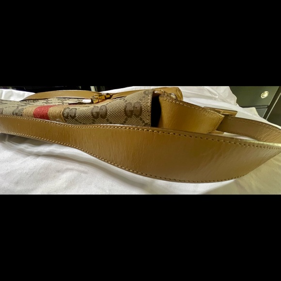 Vintage Gucci Jackie hobo GG canvas w dust bag. Authentic! Free Shipping. - Picture 3 of 9